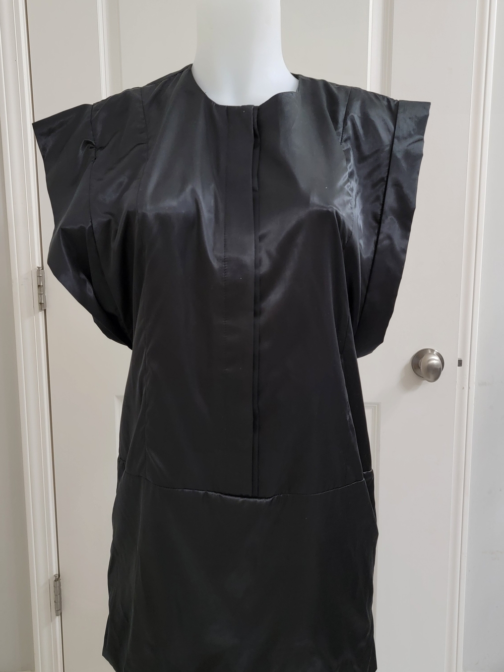 Satin Black Mini Dress